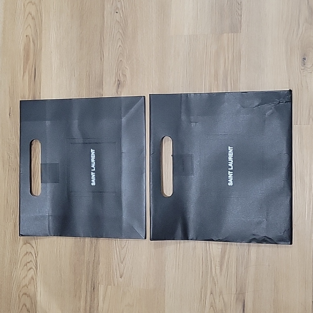 (2) YSL Shopping Bags